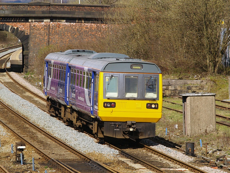 Is it a train? Is it a bus? It's both - it's a Pacer. Photo by David Ingham from Bury, Lancashire, England (P4125130Uploaded by oxyman) [CC-BY-SA-2.0], via Wikimedia Commons